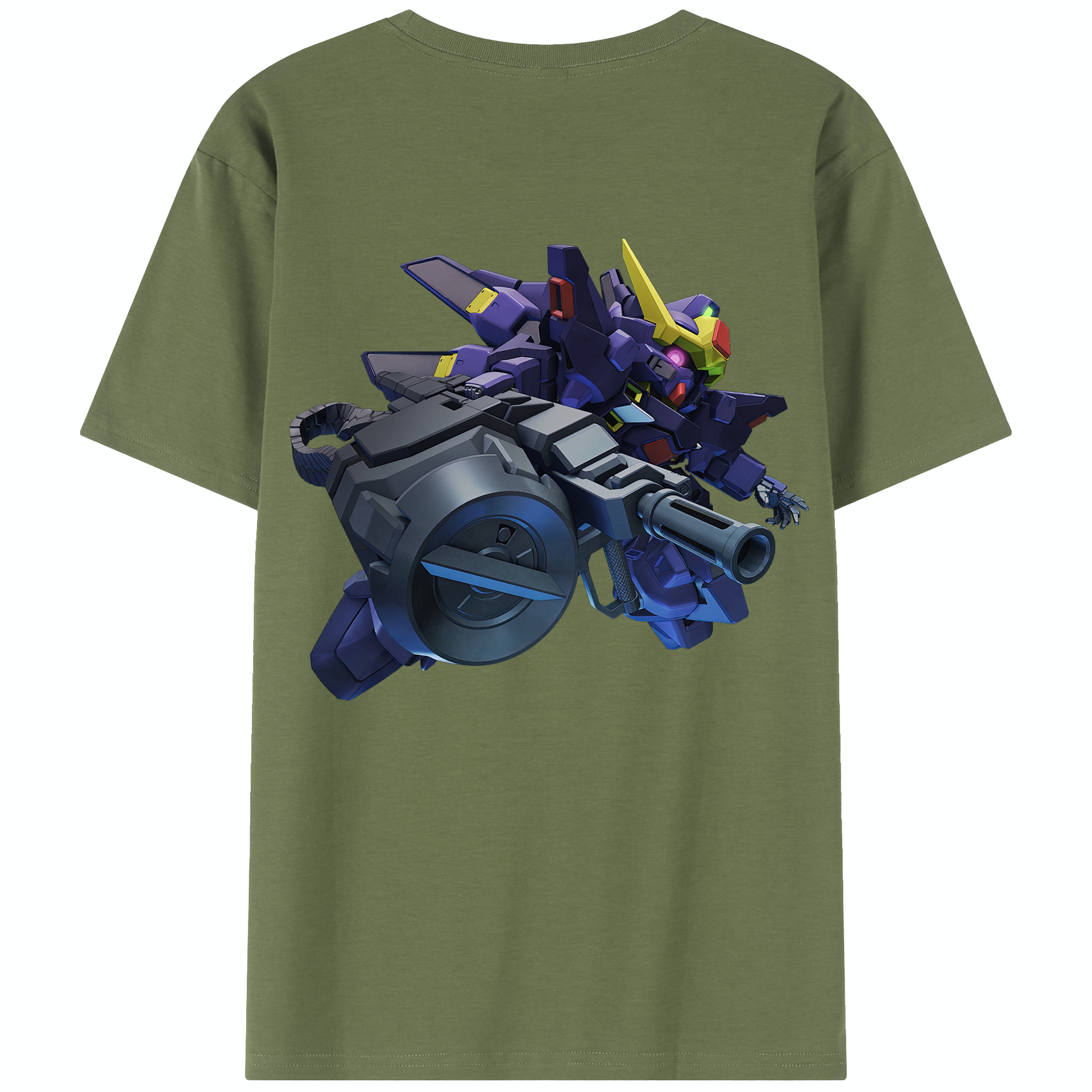 （画像用） 機動戦士ガンダム Mobile Suit Gundam 綿100％半袖Tシャツ（背面プリント）
